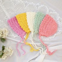 러브컨츄리 봄봄 베이비 보넷 만들기 뜨개질 DIY 패키지, 블루, 1개