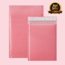 택배용 안전봉투 접착식 에어캡봉투 방수 충격방지 핑크 1매