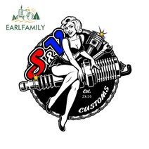 랩핑 데칼 핀업 소녀 사물함 도구 상자 스티커 노트북 자동차 트럭 자전거 올드 스쿨, 11 YT-138521_01 13cm