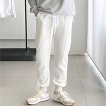 코튼 데일리 특양면 기모 스웻 트레이닝 남자 밴딩 조거팬츠
