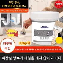 벽돌누수방지페인트화장실/주방외벽누수방지투명방수풀 300g+솔, (300g+솔)*2개