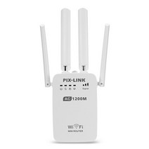 무선 라우터 공유기 PIXLINK-1200Mbps 2.4GHz 5GHz 듀얼 밴드 AP 무선 와이파이 리피터 범위 AC 익스텐더 W, 02 US Plug