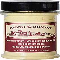 Amish Country Popcorn - White Cheddar Cheese (3.8 Ounce) Popcorn Seasoning - Old Fashioned with Reci, 1
