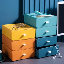 다용도 파스텔 책상 멀티박스 미니서랍 수납정리함, 엘로우, FREE