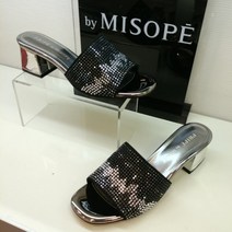 미소페 여성 미들힐 스트랩 뮬 샌들 샌달 (5cm) 111923004