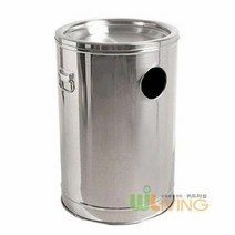 리빙 모래형재털이휴지통 145리터 전체모래원형뚜껑