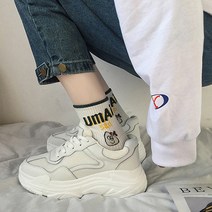 찐코디 S144 어글리 뿜뿜 슈즈 키높이 신발 캐주얼 스니커즈 운동화 5cm