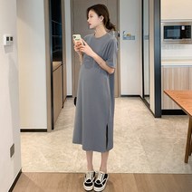 임산복 임산부원피스 여름임부복 출산 마터니티 드레스 드레스 롱 섹션 작은 상냥한 바람