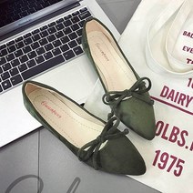 리본 플랫 여자 스웨이드 단화 슈즈 데이트 나들이 양가죽 메리제인 임산부신발