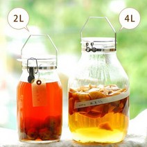 [미쓰오상점] 셀러메이트 밀폐유리병 - 평일 2시 주문건까지 당일발송!!, 4L