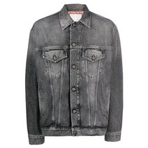 리본즈 아크네 스튜디오 아크네 22FW 루즈핏 흑청 데님 자켓 블랙 B90639 900 B90639900 (P002531937)