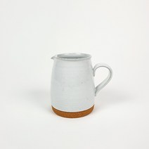 도자기물병 저그 하양 대 보리차 물병