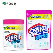 얼룩제거제 900g 리필 1.1Kg 흰옷누런때 목때 이염 옷얼룩지우는법 얼룩약 만능얼룩 제거제, (2)멀티액션 리필 1.1Kg
