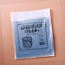 쓰레기봉투(검정) 청소용품_재떨이_휴지통 75L (50매), 1개