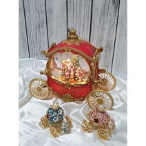 레드 마차오르골 크리스마스 오르골 크리스마스선물 두디오르골 무드등 캐롤 산타