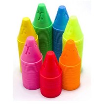 단구마켓 인라인 스케이트 축구 연습용 훈련 콘 칼라 콘 마커 연습 장비 마킹 컵 접시 운동 장애물, 그린