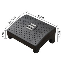 발마사지 발받침대 편한 자세 미끄럼 방지 롤러 라운드 강력한 하중 튼튼한 내구성, 화이트블랙