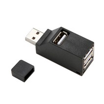 휴대용 고속 USB 3 포트 USB2.0 허브 분배기 어댑터 Pc에 대 한, 설명, 플라스틱, 블랙
