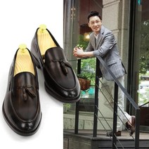 오베이옴므 5111 남성수제화 파티나 테슬로퍼 다크브라운 연예인협찬 키높이 발등 발볼 조절가능 / 오베이옴므