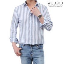 위앤드 W 린넨 스트라이프 셔츠 5 color 95 105 size