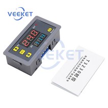 AC 110V 220V T3230 타이머 지연 릴레이 제어 스위치 LED 디지털 디스플레이 듀얼 사이클 조정 가능한 타이밍 DC 12V