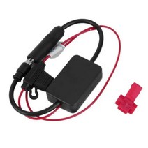 범용 실용적인 FM 신호 증폭기 간섭 방지 부스터 자동차 안테나 라디오 노이즈 필터 링 포함 해양 보트용, 한개옵션0