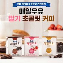 찐노마진몰 매일 멸균우유 200ml 24개입 딸기우유 초코우유 저지방 신선한 과즙, 매일우유 딸기 200ml 24개입
