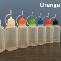 도예도구 도자기재료 도예재료Chzimade 5 개 30ml 리필 플라스틱 세라믹 도자기 도구 짤 수 있는 바늘 병, orange