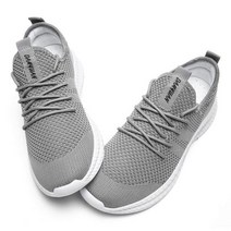 탕파기 남성 운동화 레이스 업 가볍고 편안한 통기성 Tenis Masculino Zapatillas Hombre, 03 Light Grey_07 46