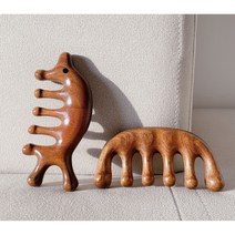 네고지오 원목 두피 괄사 마사지 브러쉬 2P