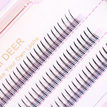 또렷한 속눈썹 가닥 연장 셀프속눈썹 단품, 11mm, 또렷한 v컷 속눈썹