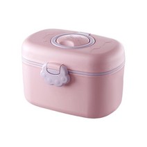 가정용 및 여행용으로 재사용 가능한 내구성이 뛰어난 PP 소재로 제작된 우유 건조 곡물 보관, 사이즈 S 핑크
