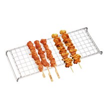 스테인레스 초경량 그릴 접이식 캠핑화로대 높이조절 가방포함 미니 화로 바베큐 bbq 와이어 메쉬 캠프파이어 요리 화격자 휴대용 캠핑 화격자 불 요리 용접 메쉬 화격자 피크닉