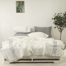 멜루나 시원함보장 대나무숲 뱀부시어서커 여름이불 +사은품 이불가방 증정, Q-KK뱀부이불+베개커버+패드+이불가방, 화이트