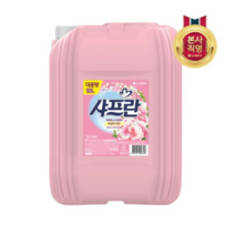 [아우라] 샤프란 대용량 섬유유연제 18L 바닐라 리치향 (일반드럼겸용), 5개