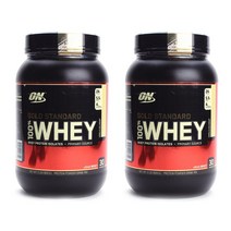 옵티멈뉴트리션 골드 스탠다드 웨이 프로틴 아이솔레이트 단백질 보충제 바닐라 아이스크림, 909g, 2개