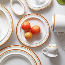 시라쿠스 메이플 빈티지 브래드접시 15cm 7color 예쁜 플레이팅 홈카페 테이블웨어, 코지브라운