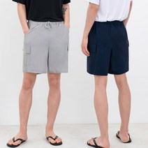 남성 여름 밴딩 카고 반바지 0142 간지나고 편안한 고무줄 하프팬츠