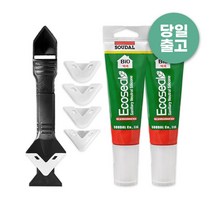 [정품] 수달 방수 바이오실리콘 2개 + 3in1 헤라 스크래퍼 1개 세트