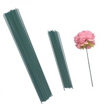 조화 꽃다발 장식 인조 식물 넝쿨 20pcs 152540cm 인공 녹색 줄기 diy 소재 수제 와이어 줄기 accessoies 웨딩 홈, 15cm