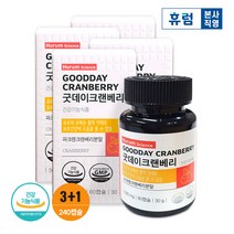 휴럼사이언스 굿데이 크랜베리 3+1개월 요로 건강 안토시아닌 여성 영양제 유산균, 단품, 단품