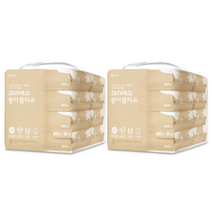 크리넥스 종이물티슈 60매 x 8팩 x 2, 2팩