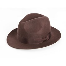 [해리슨 리노 2] 브라운 페도라 고급 울 펠트 햇 신사 정장 챙모자 챙모자 아빠 엄마 선물