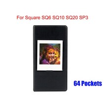 휴대용 포토프린터 무선 셀피 핸드폰 사진인화기 FujiFilm Instax Square SQ6 SQ10 카메라 SP-3 프린터 필, 02 Black