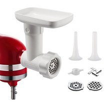 Kitchenaid 모든 액세서리 파스타 오븐 세트 액세서리 및 고기 분쇄기 키친에이드 수직 믹서용 블렌더 액세서리, 흰 고기 분쇄기