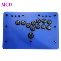 펑크 워크샵 미니 히트박스 V2V3 SOCD 파이팅 스틱 컨트롤러 기계식 버튼 지원 PC안드로이드스위치PS4 핸들, 08 blue
