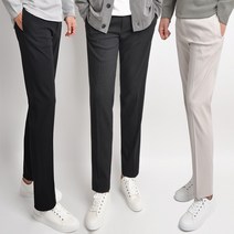 가을 겨울 뒷 밴딩 남자 따듯한 바지 울 웜 슬랙스 90m 준옴므