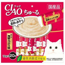 이나바 고양이 챠오 츄르 20P, 참치 + 해산물 혼합맛 14g 20P (SC-127), 1개