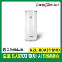 대성 전기온수기 설치 대성쎌틱 스텐 RZB RZL 저장식 전기온수기 서울 경기 부산 전국배송, RZL-80A (하향식)