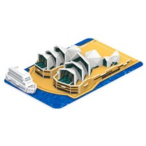 오페라 하우스 퍼즐 장난감 7살 8살 선물 아동퍼즐 조립식장난감 3d피규어, 상세페이지참조